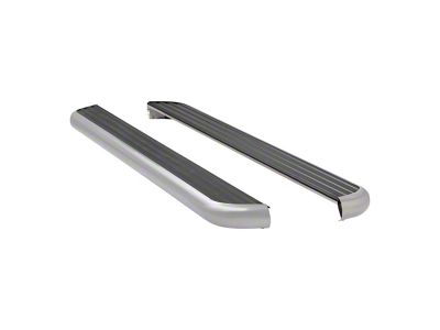 MegaStep 6.50-Inch Wheel-to-Wheel Running Boards; Body Mount; Polished Stainless (04-13 Silverado 1500 Crew Cab)