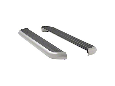 MegaStep 6.50-Inch Wheel-to-Wheel Running Boards; Rocker Mount; Polished Stainless (07-13 Silverado 1500 Extended Cab)