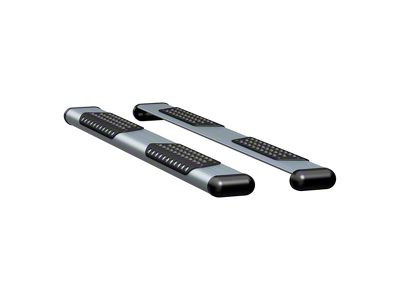 O-Mega II 6-Inch Oval Side Step Bars; Body Mount; Silver (09-18 RAM 1500 Regular Cab)
