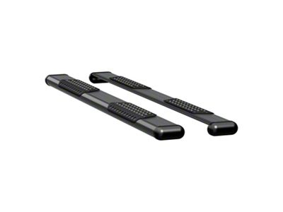 O-Mega II 6-Inch Oval Side Step Bars; Textured Black (04-14 F-150 SuperCab)