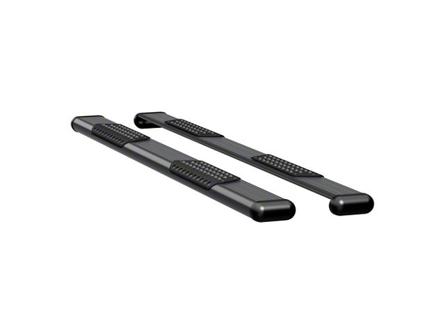O-Mega II 6-Inch Oval Side Step Bars; Textured Black (04-14 F-150 SuperCrew)