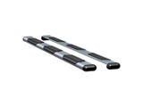 O-Mega II 6-Inch Wheel-to-Wheel Oval Side Step Bars; Body Mount; Silver (02-08 RAM 1500 Quad Cab)