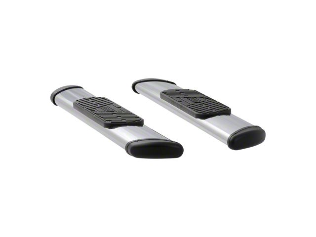 Regal 7-Inch Oval Side Step Bars; Body Mount; Polished Stainless (09-18 RAM 1500 Regular Cab)