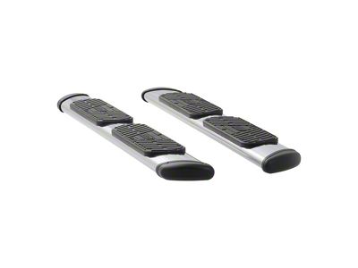 Regal 7-Inch Oval Side Step Bars; Body Mount; Polished Stainless (99-13 Silverado 1500 Extended Cab)