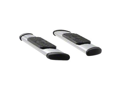 Regal 7-Inch Oval Side Step Bars; Body Mount; Polished Stainless (99-13 Silverado 1500 Regular Cab)