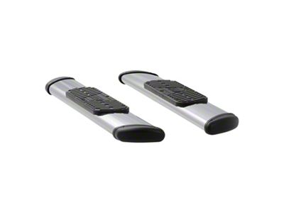 Regal 7-Inch Oval Side Step Bars; Polished Stainless (15-25 F-150 Regular Cab)