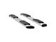 Regal 7-Inch Oval Side Step Bars; Polished Stainless (15-24 F-150 SuperCab)