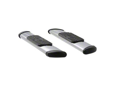 Regal 7-Inch Oval Side Step Bars; Rocker Mount; Polished Stainless (09-18 RAM 1500 Regular Cab)