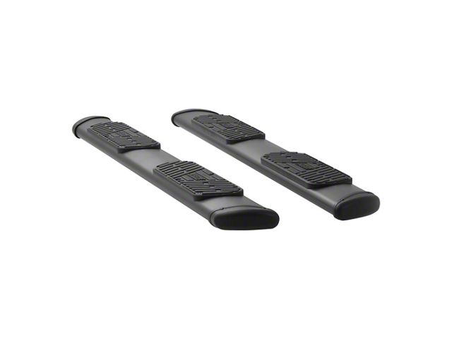 Regal 7-Inch Oval Side Step Bars; Textured Black (15-24 F-150 SuperCrew)