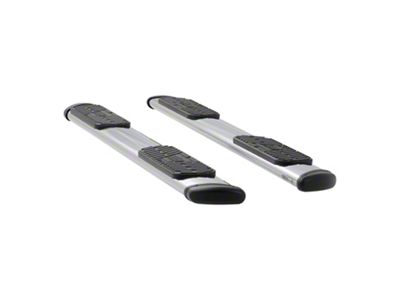 Regal 7-Inch Wheel-to-Wheel Oval Side Step Bars; Rocker Mount; Polished Stainless (09-18 RAM 1500 Regular Cab w/ 8-Foot Box)
