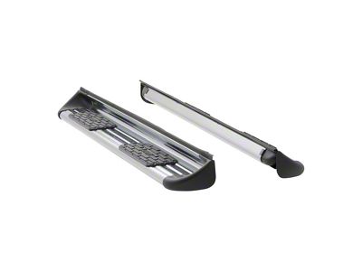 Stainless Side Entry Running Boards; Body Mount; Polished (04-13 Silverado 1500 Crew Cab)