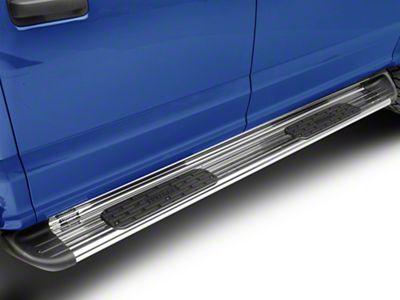Stainless Side Entry Running Boards; Polished (15-25 F-150 SuperCrew)