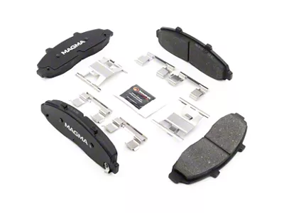 Magma Brakes Premium Semi-Metallic Brake Pads; Front Pair (97-03 5-Lug F-150, Excluding Lightning)