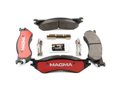 Magma Brakes Severe Duty Semi-Metallic Brake Pads; Front Pair (01-08 RAM 2500)