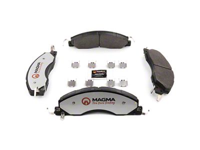 Magma Brakes Pro-Series Semi-Metallic Brake Pads; Front Pair (09-18 RAM 3500)