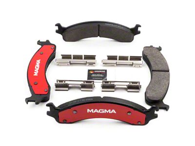 Magma Brakes Severe Duty Semi-Metallic Brake Pads; Front Pair (00-02 RAM 3500)