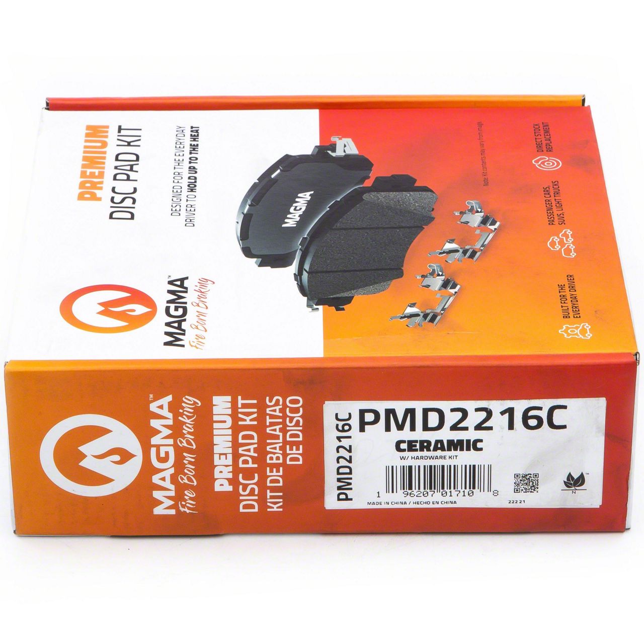 Detroit Axle - Rear Ceramic Brake Pads For Ford 2019 2020 2021 2022 2023 Ranger Brake Pads With Hardware Assembly Replacement