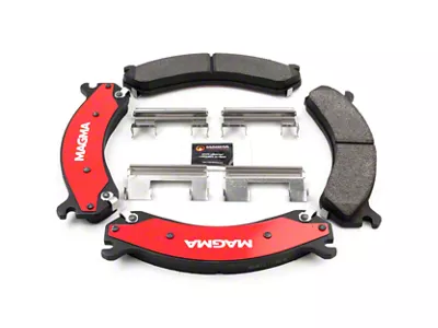 Magma Brakes Severe Duty Semi-Metallic Brake Pads; Rear Pair (01-10 Sierra 2500 HD)