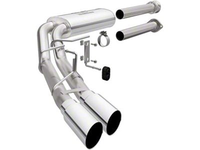 Magnaflow Street Series Dual Exhaust System with Polished Tips; Middle Side Exit (15-24 2.7L EcoBoost F-150)