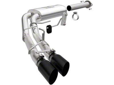 Magnaflow Street Series Dual Exhaust System with Black Tips; Middle Side Exit (15-20 2.7L EcoBoost F-150)