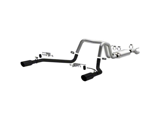 Magnaflow Street Series Dual Exhaust System with Black Tips; Rear Exit (21-24 3.5L EcoBoost F-150, Excluding Raptor & Tremor)