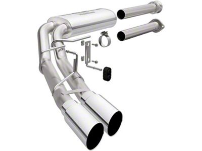 Magnaflow Street Series Dual Exhaust System with Polished Tips; Middle Side Exit (15-24 3.5L EcoBoost F-150, Excluding Raptor, Tremor & 19-20 Limited)