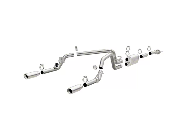 Magnaflow Street Series Dual Exhaust System with Polished Tips; Rear Exit (15-22 3.6L Canyon)