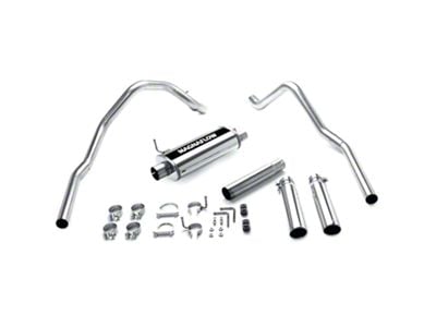 Magnaflow Street Series Dual Exhaust System with Polished Tips; Rear Exit (97-99 3.9L Dakota)