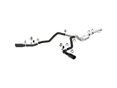 Magnaflow Street Series Black Dual Exhaust System; Side Exit (19-24 4.3L Silverado 1500 w/o Factory Dual Exhaust)