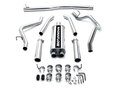 Magnaflow Street Series Dual Exhaust System with Polished Tips; Rear Exit (05-08 4.7L Dakota)