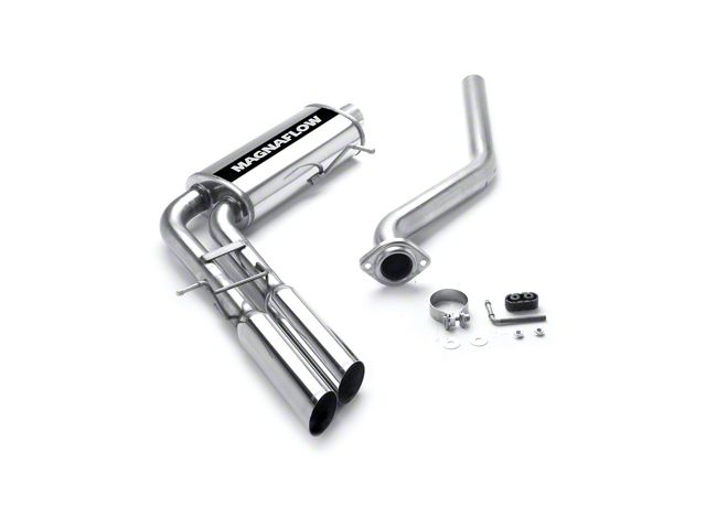 Magnaflow Street Series Dual Exhaust System with Polished Tips; Middle Side Exit (03-06 5.3L Sierra 1500)