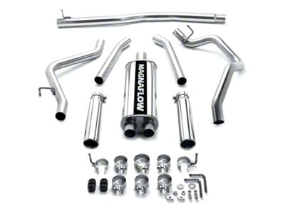 Magnaflow Street Series Dual Exhaust System with Polished Tips; Rear Exit (05-08 3.7L Dakota)