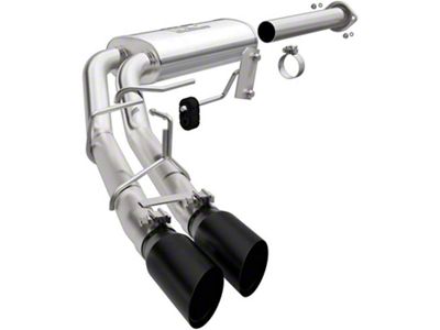 Magnaflow Street Series Dual Exhaust System with Black Tips; Middle Side Exit (15-20 5.0L F-150)