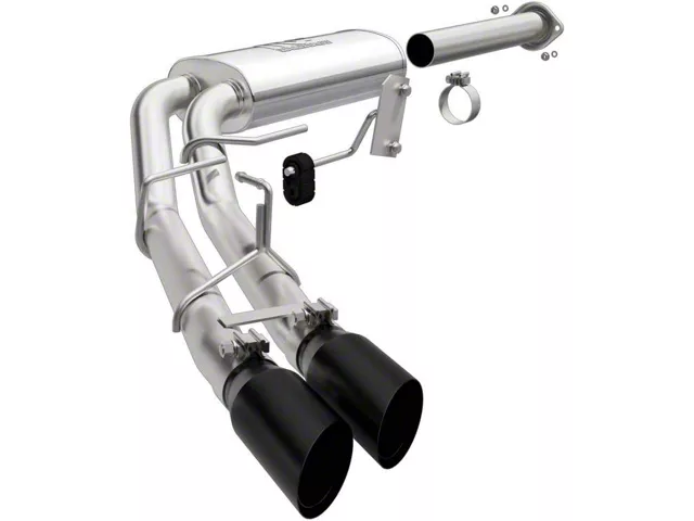 Magnaflow Street Series Dual Exhaust System with Black Tips; Middle Side Exit (15-20 5.0L F-150)