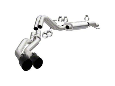 Magnaflow Street Series Dual Exhaust System with Black Tips; Same Side Exit (15-20 5.0L F-150)