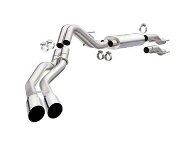 Magnaflow Street Series Dual Exhaust System with Polished Tips; Same Side Exit (15-25 5.0L F-150, Excluding Tremor)
