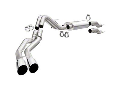 Magnaflow Street Series Dual Exhaust System with Polished Tips; Same Side Exit (15-24 5.0L F-150, Excluding Tremor)