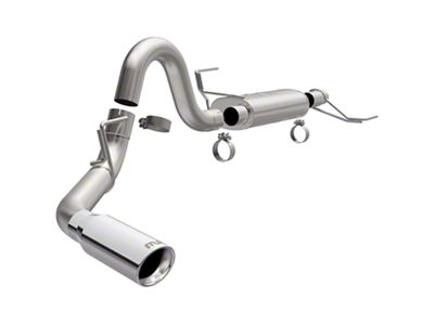 Magnaflow Street Series Single Exhaust System with Polished Tip; Side Exit (21-25 3.5L PowerBoost F-150)