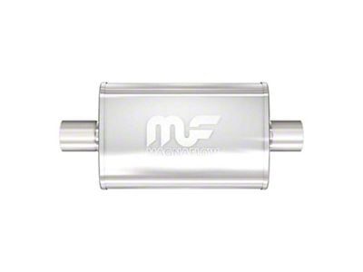 Magnaflow Performance Center/Center Oval Satin Muffler; 3-Inch (Universal; Some Adaptation May Be Required)