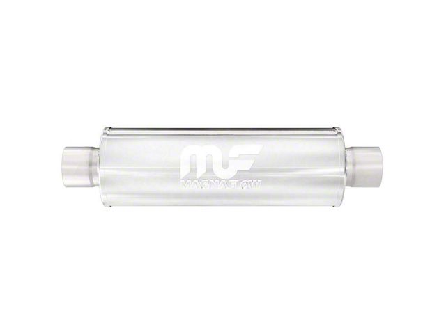 Magnaflow Performance Center/Center Straight Satin Muffler; 3-Inch (Universal; Some Adaptation May Be Required)