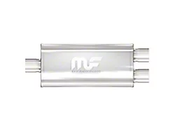 Magnaflow Performance Center/Dual Oval Satin Muffler; 3-Inch/2.50-Inch (Universal; Some Adaptation May Be Required)