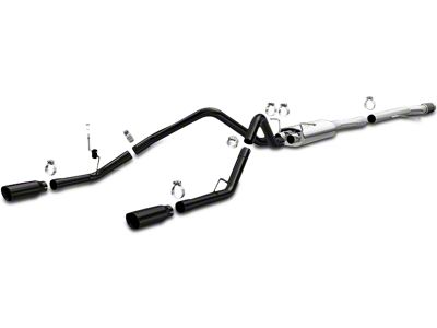 Magnaflow Street Series Black Dual Exhaust System; Rear Exit (14-18 5.3L Sierra 1500)
