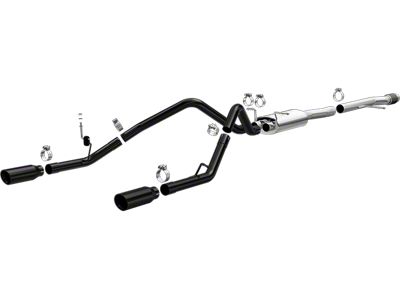 Magnaflow Street Series Black Dual Exhaust System; Rear Exit (14-18 5.3L Silverado 1500)