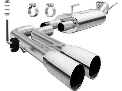 Magnaflow Street Series Dual Exhaust System with Polished Tips; Middle Side Exit (09-12 3.7L RAM 1500)
