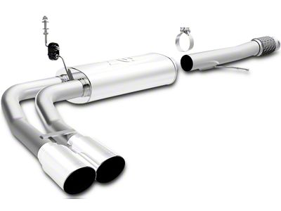 Magnaflow Street Series Dual Exhaust System with Polished Tips; Middle Side Exit (14-18 4.3L Sierra 1500)