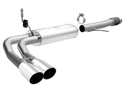 Magnaflow Street Series Dual Exhaust System with Polished Tips; Middle Side Exit (14-18 4.3L Silverado 1500)