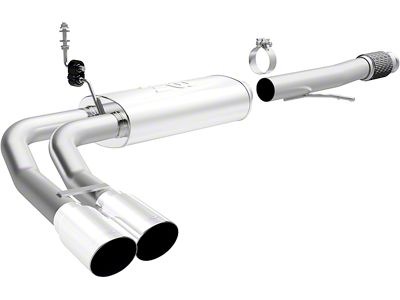 Magnaflow Street Series Dual Exhaust System with Polished Tips; Middle Side Exit (14-18 5.3L Sierra 1500)