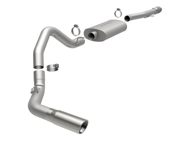 Magnaflow Street Series Single Exhaust System with Polished Tip; Side Exit (11-13 6.2L Sierra 1500, Excluding Denali)