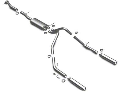 Magnaflow Street Series Dual Exhaust System with Polished Tips; Rear Exit (07-08, 10-13 4.3L Sierra 1500)