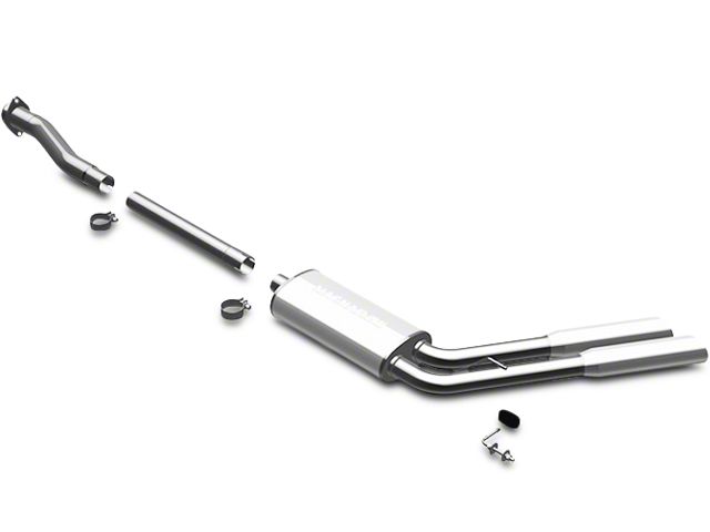 Magnaflow Street Series Dual Exhaust System with Polished Tips; Middle Side Exit (09-10 4.6L F-150)